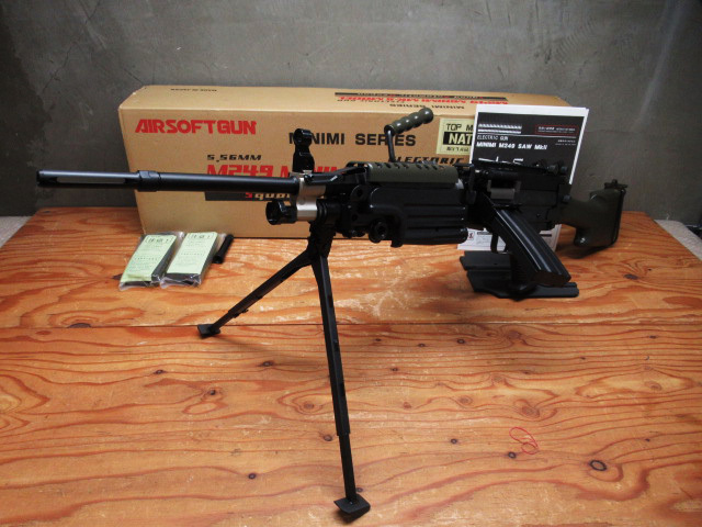 TOP M249 MINIMI NATOカスタム 電動ガン MK2 モデル 限定生産品をお