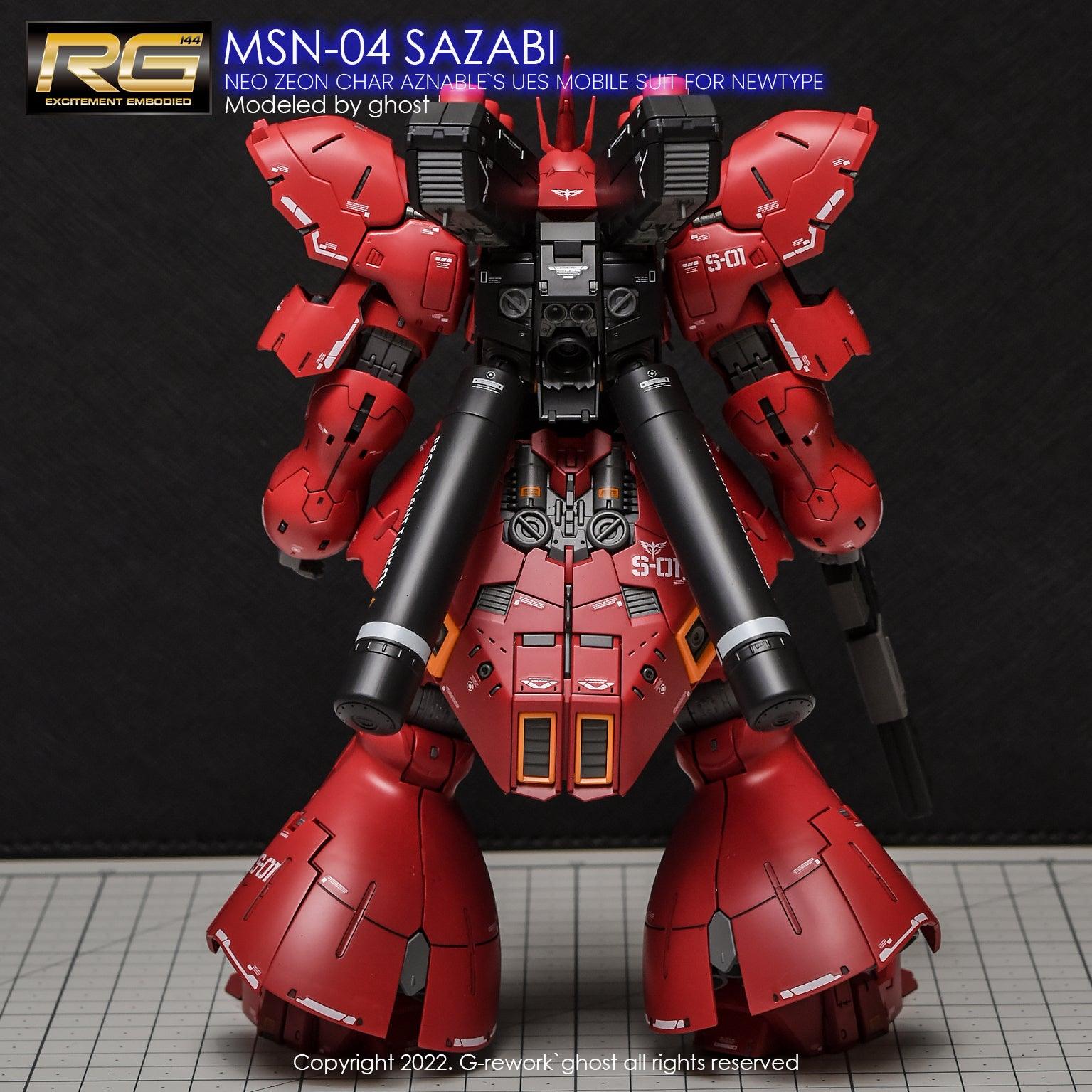 G-Rework [RG] MSN-04 SAZABI (decal v2.0) – Gundam Extra-Your BEST