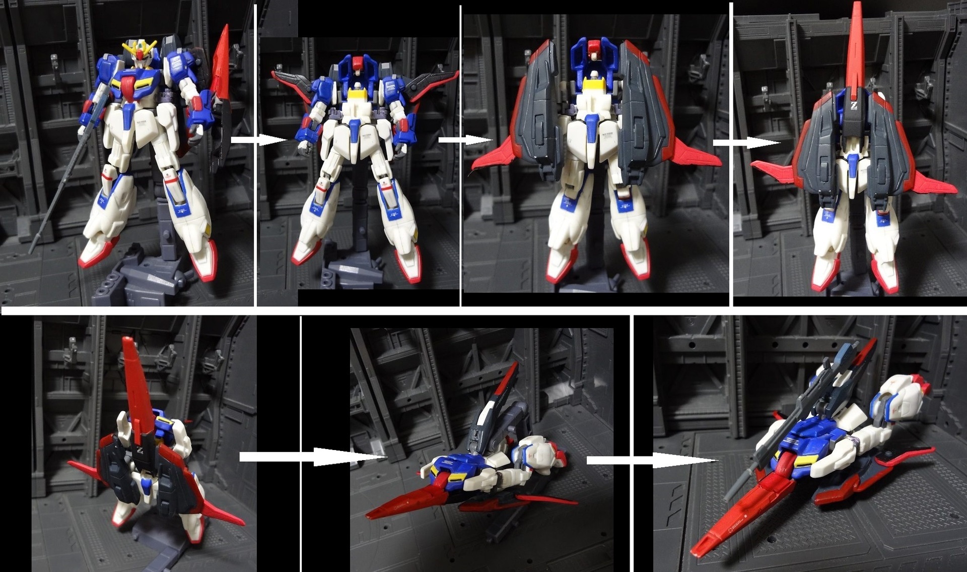 8㎝食玩マグネットアクション飛行形態に変形！「Zガンダム」 -Magnet