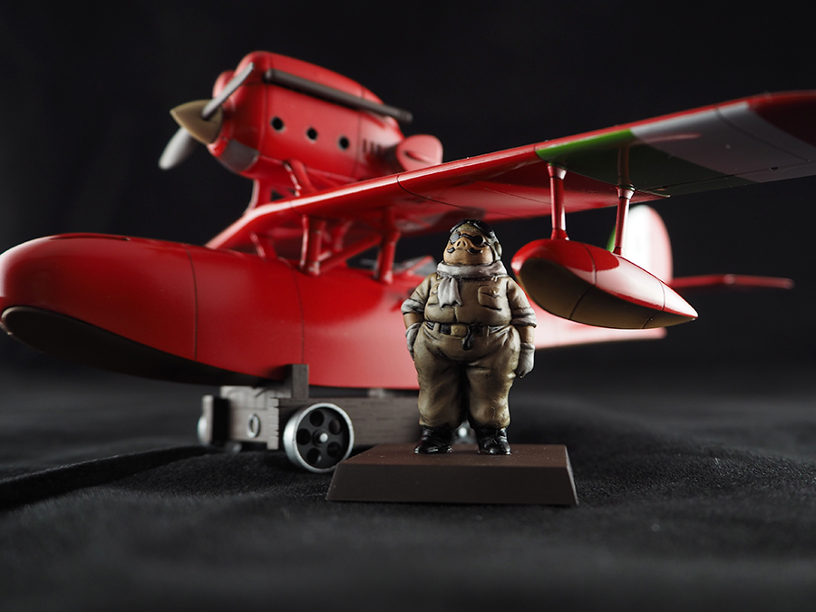 ファインモールド] 紅の豚 サボイアS.21 試作戦闘飛行艇 ポルコ立像付