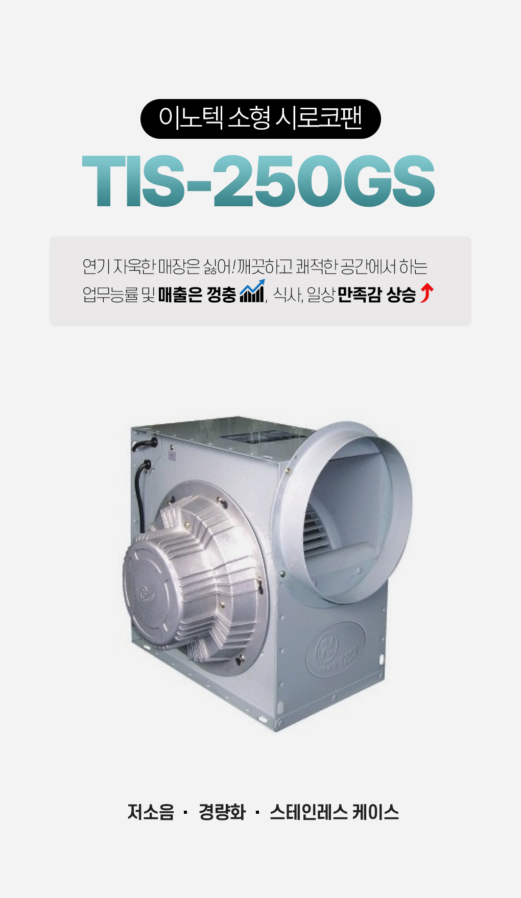 덕트인 / TIS-250GS / 소형시로코팬