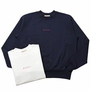 MARNI（マルニ）コットンクルーネックコンパクトロゴスウェット