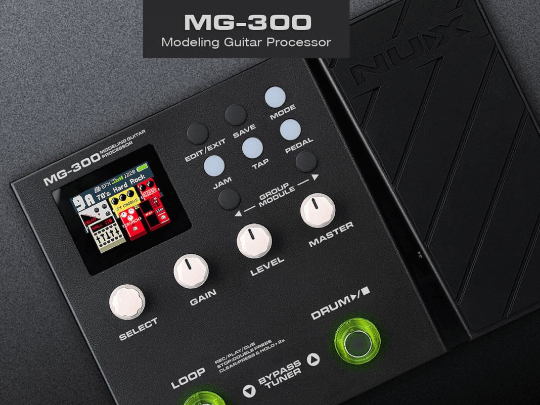Nux launches the MG-300 Modelling Guitar Processor