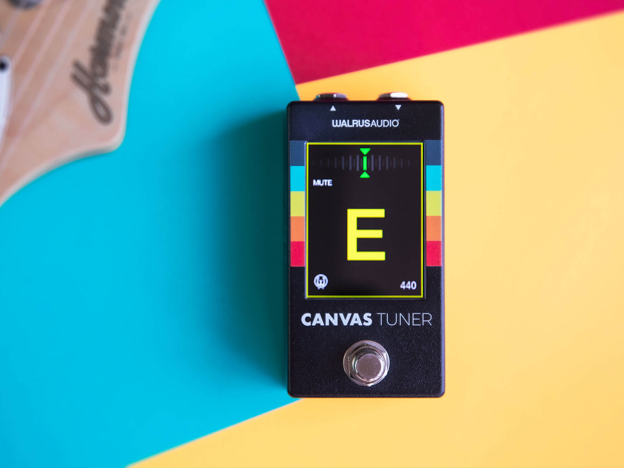 Walrus Audio's Canvas Tuner has an LCD screen that you can personalise