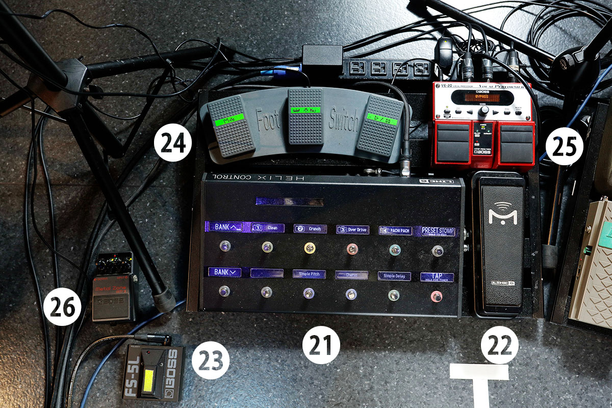 NEEのリード・ギター＝夕日が使用する、こだわりを詰め込んだ機材