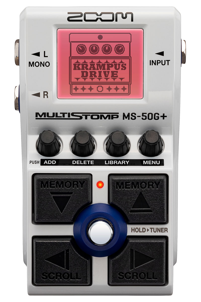 ZOOM MultiStompシリーズの最新版“MS-50G+”が11月中旬に発売 100種もの