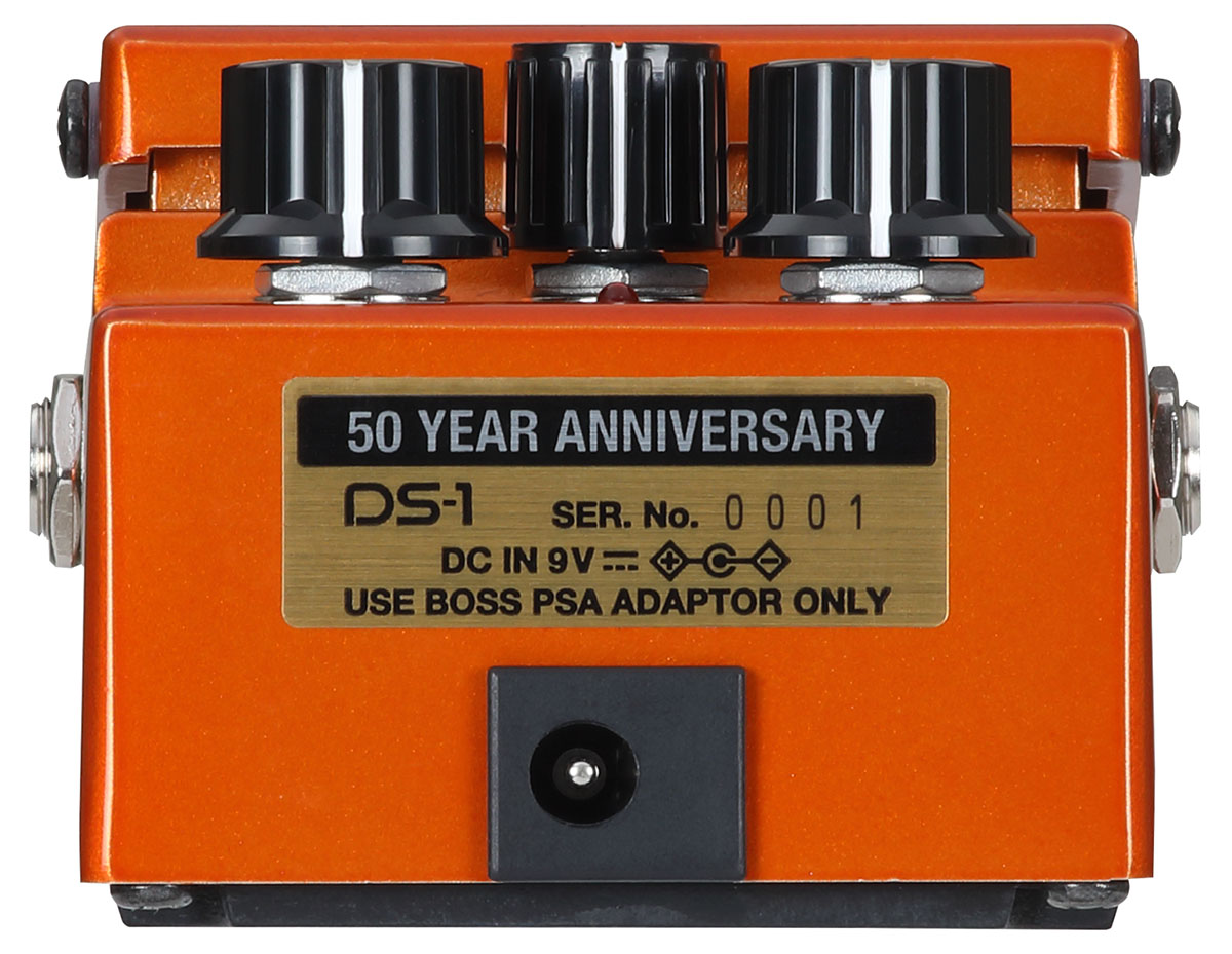 BOSSより、設立50周年を記念した特別仕様の歪みペダルが登場 特設