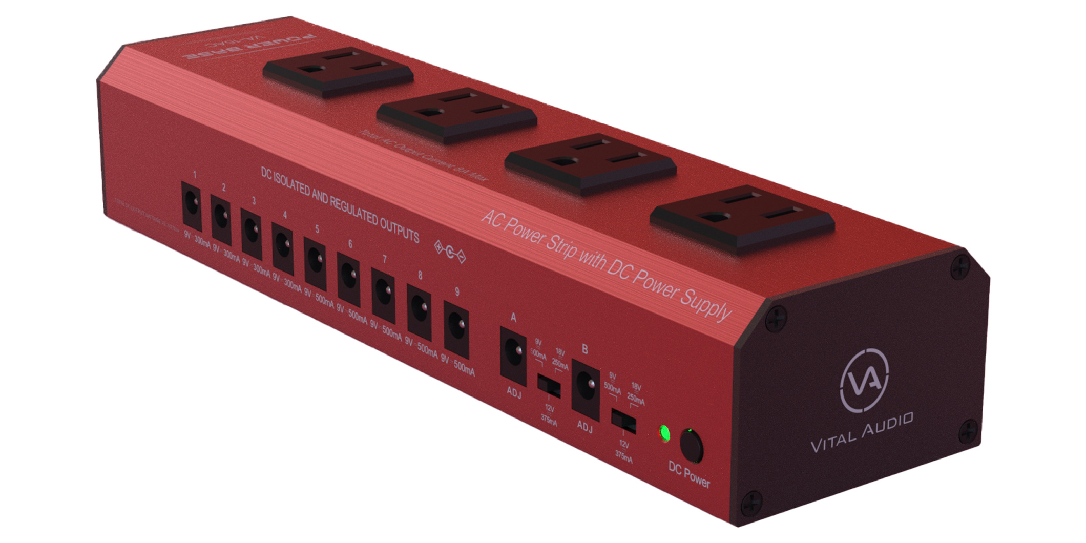 Vital Audioより、DCとACの両アウトレットを装備したパワーサプライ