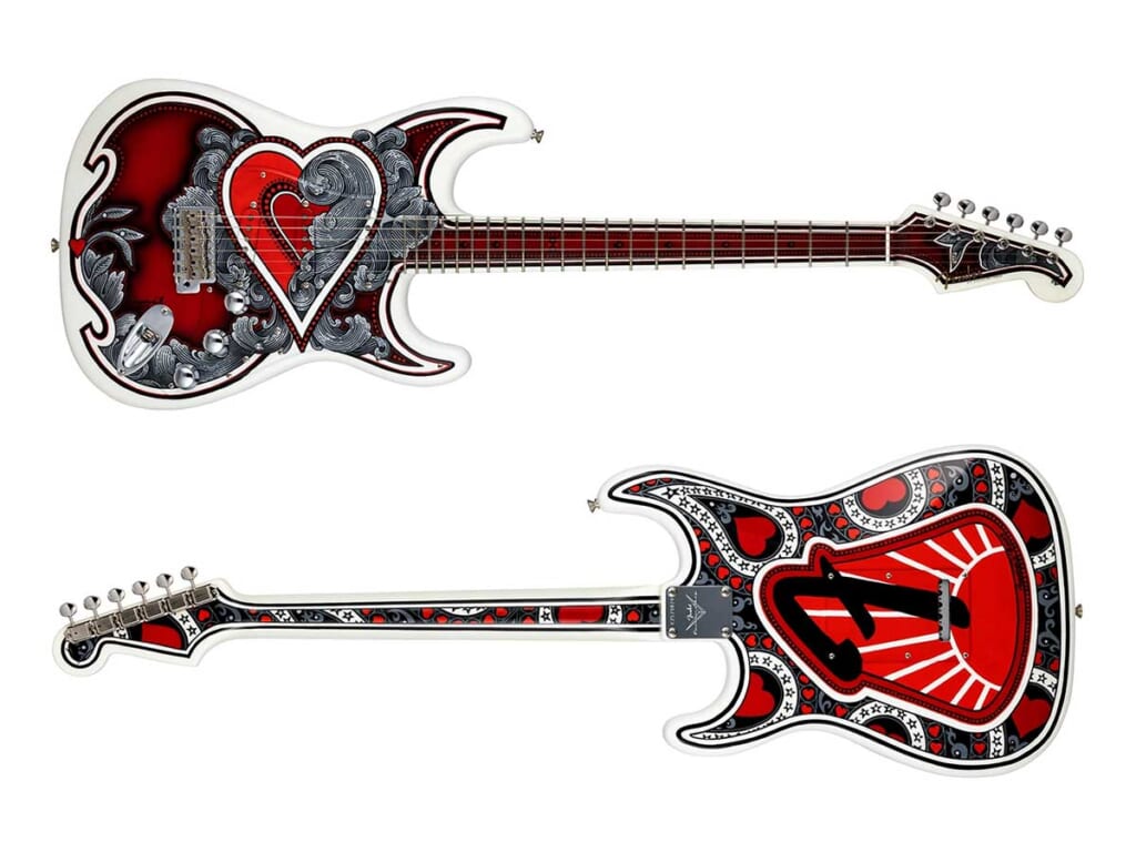 4本セット2200万円！ Fender Custom Shopがトランプ柄ギター“Deck O