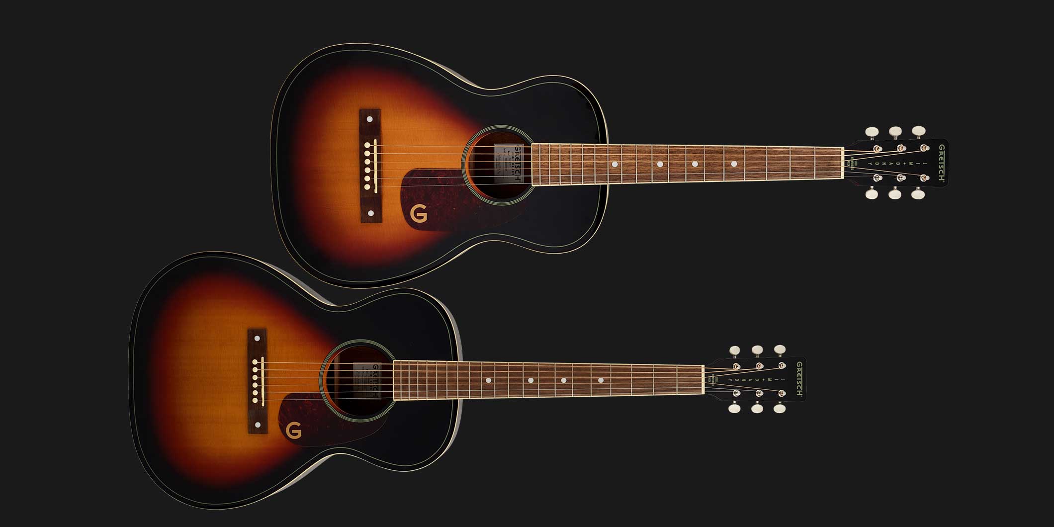 グレッチより、小ぶりなパーラー・ボディとコンサート・ボディの“Jim