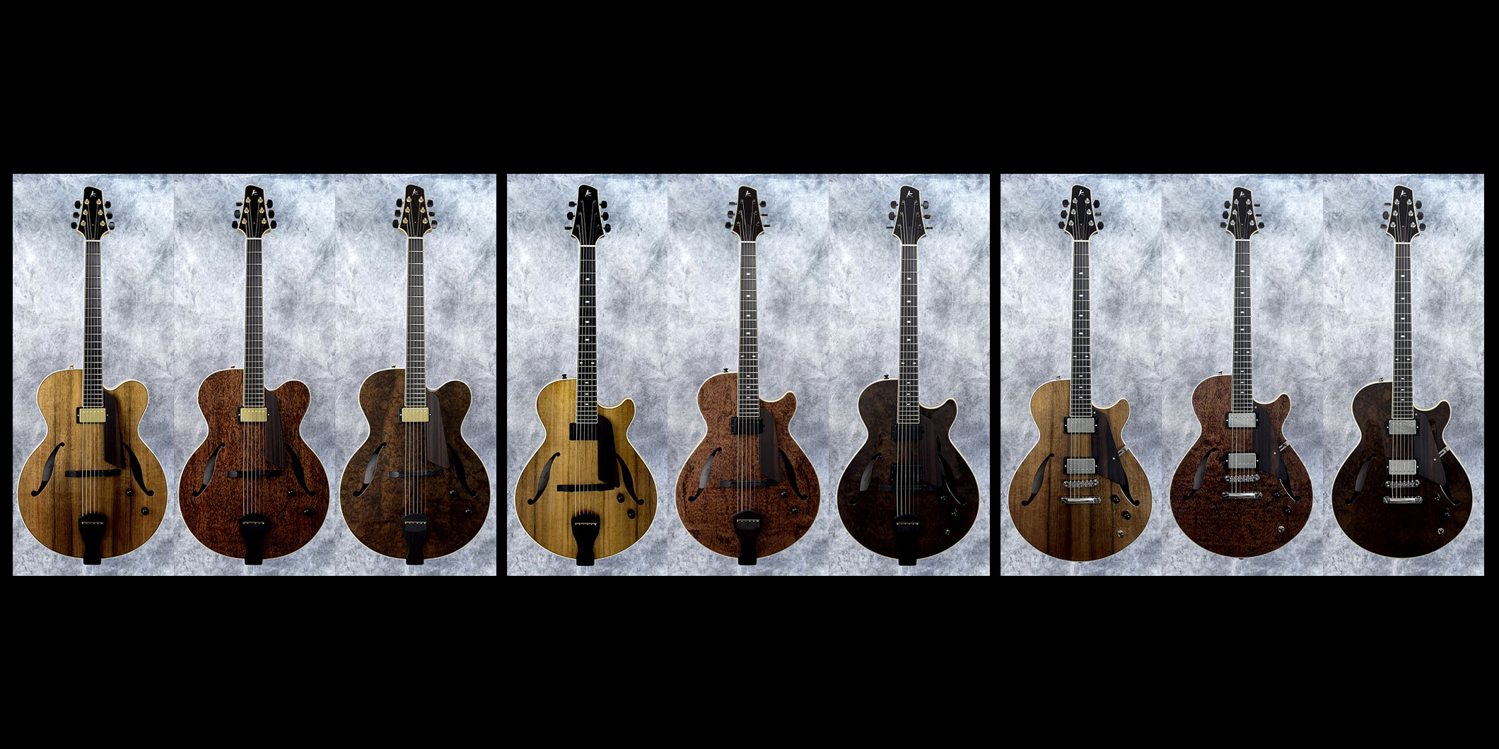 Kikuchi Guitarsより、アーチトップ・ギターのシリーズが登場初回生産