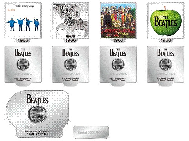アーティストグッズ】ビートルズ50周年 記念バッヂコレクション