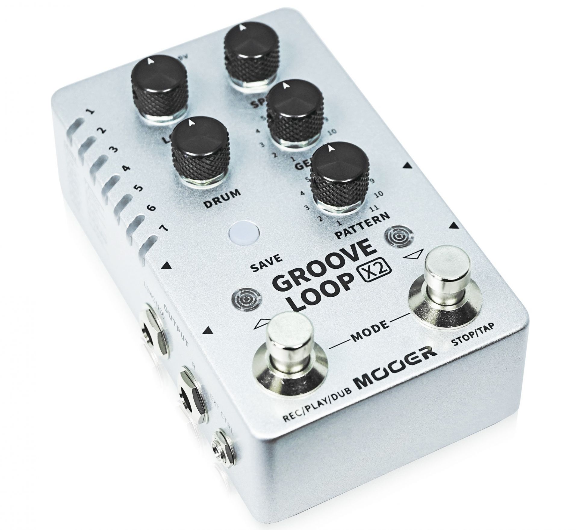 Mooer GROOVE LOOP X2｜ドラムマシンを搭載し、最大10分のトラック録音