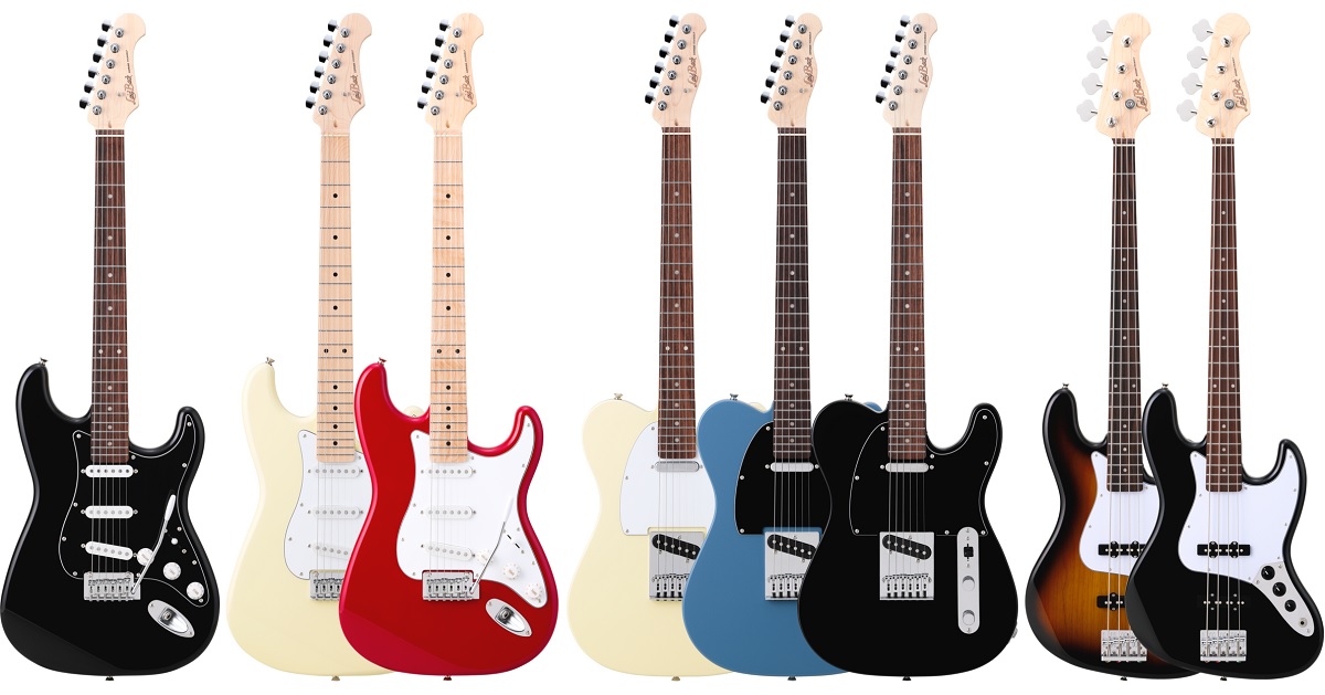 Laid Backからリニューアルしたエレキギター & エレキベースが4機種が