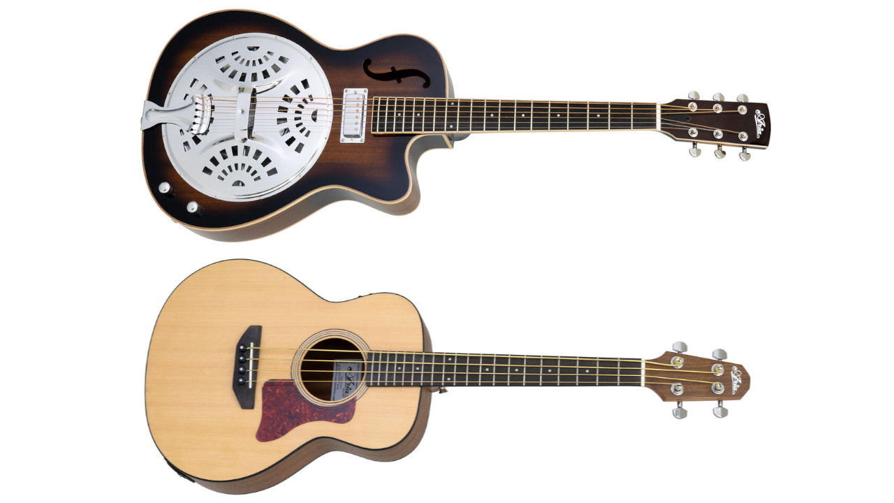 Ariaよりリゾネーターギターとミニアコースティックベースが登場