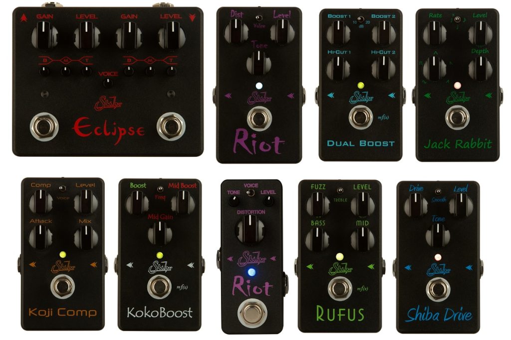 Suhrのエフェクターのカラーが統一！Black Editionとなって登場