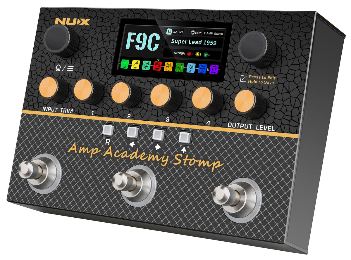 NUX Amp Academy Stomp｜多機能アンプモデラー | ギタセレ（Guitar