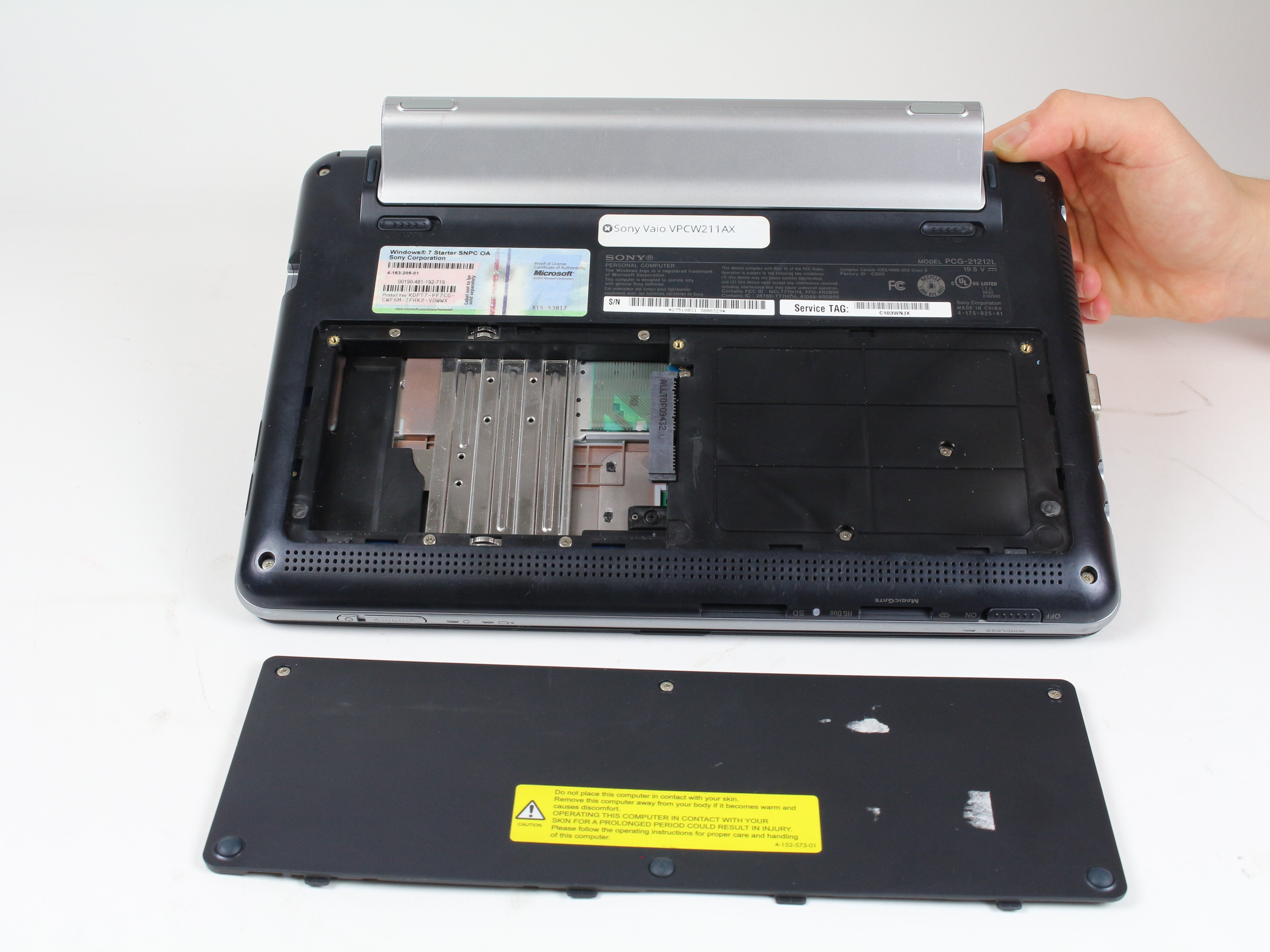 Sony Vaio VPCW211AX Hard Drive Replacement - iFixit Repair Guide