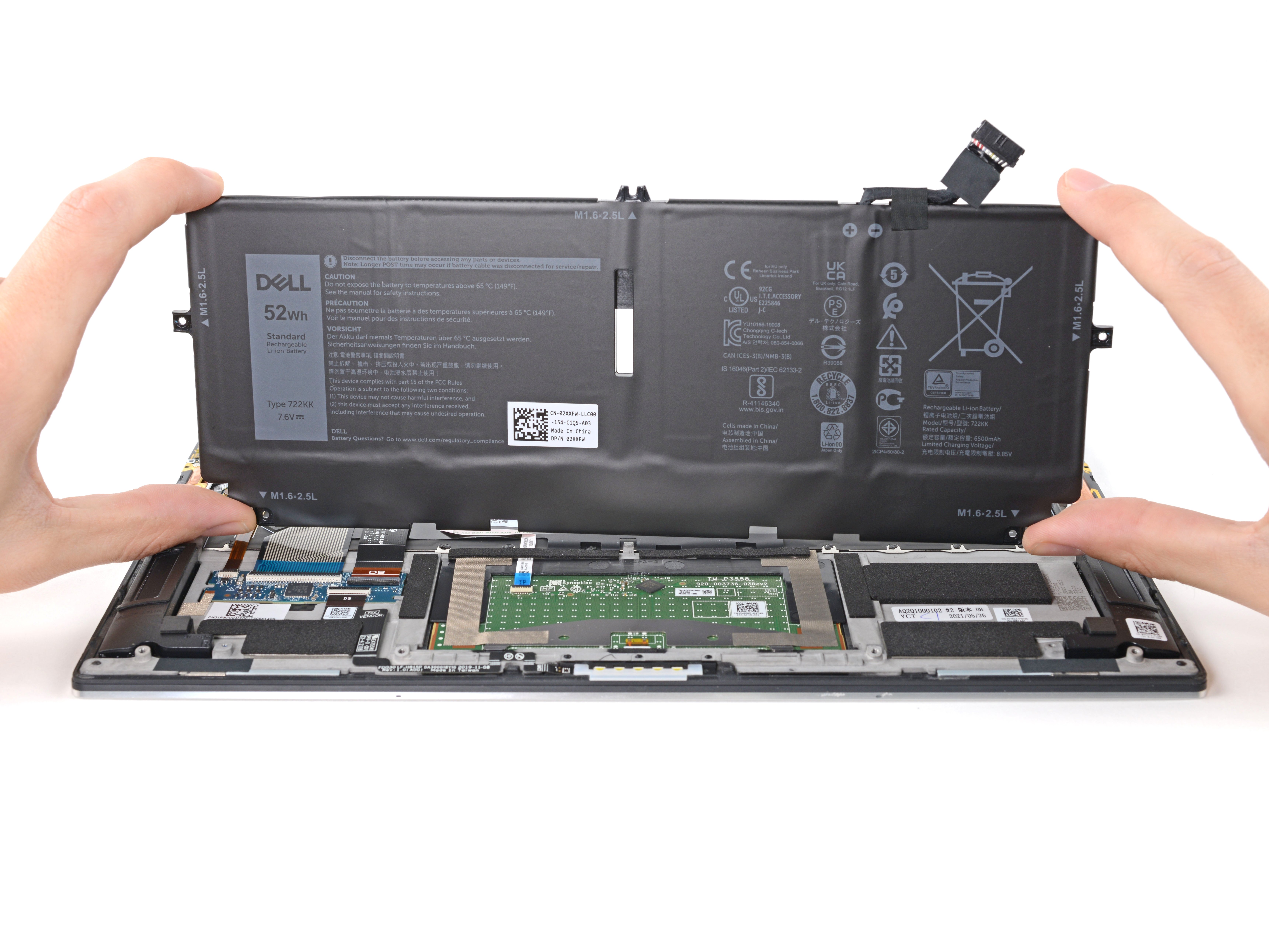 Dell XPS 13 9310 Battery Replacement - iFixit Repair Guide
