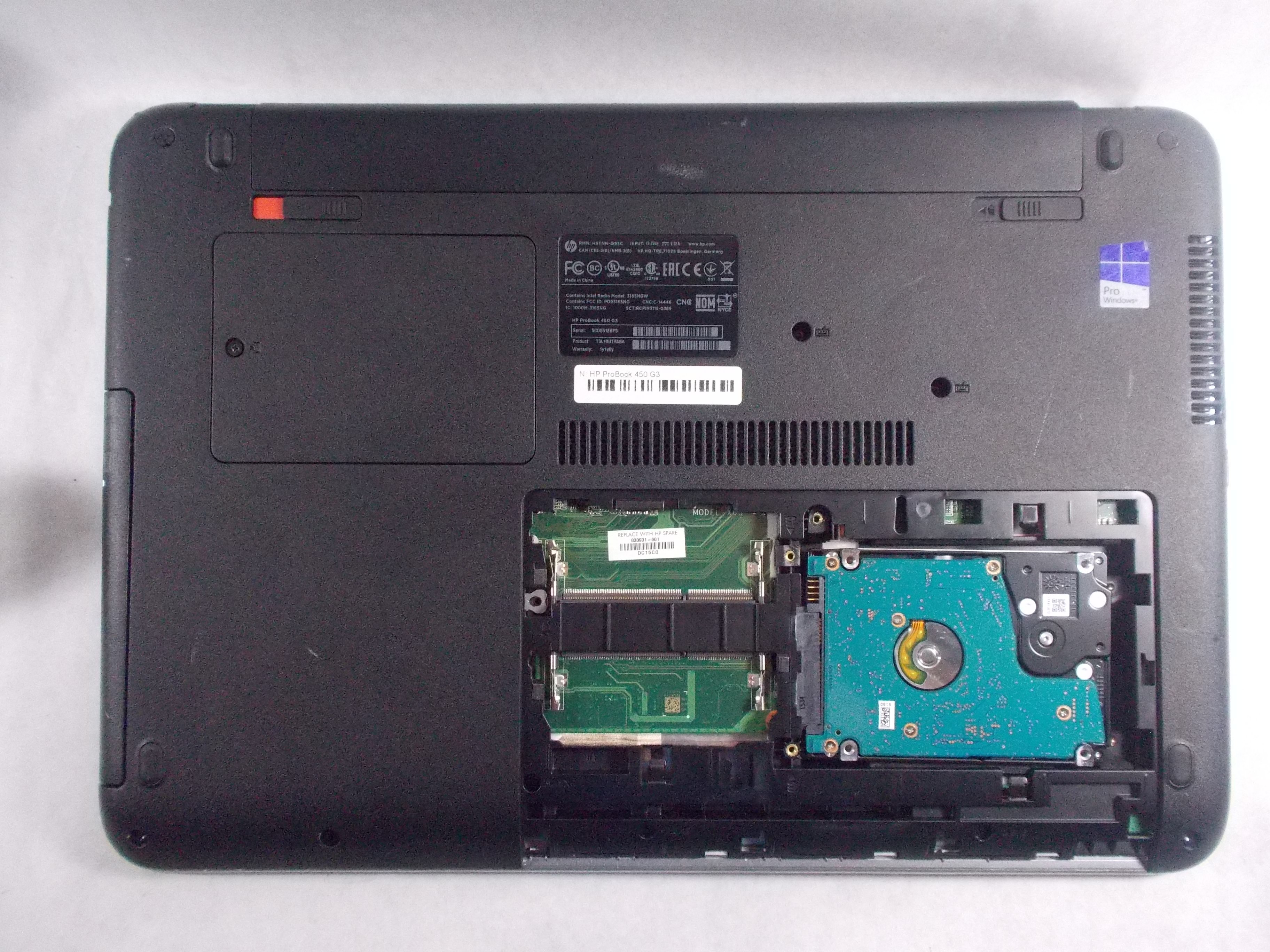 HP ProBook 450 G3 Hard Drive Replacement - iFixit Repair Guide