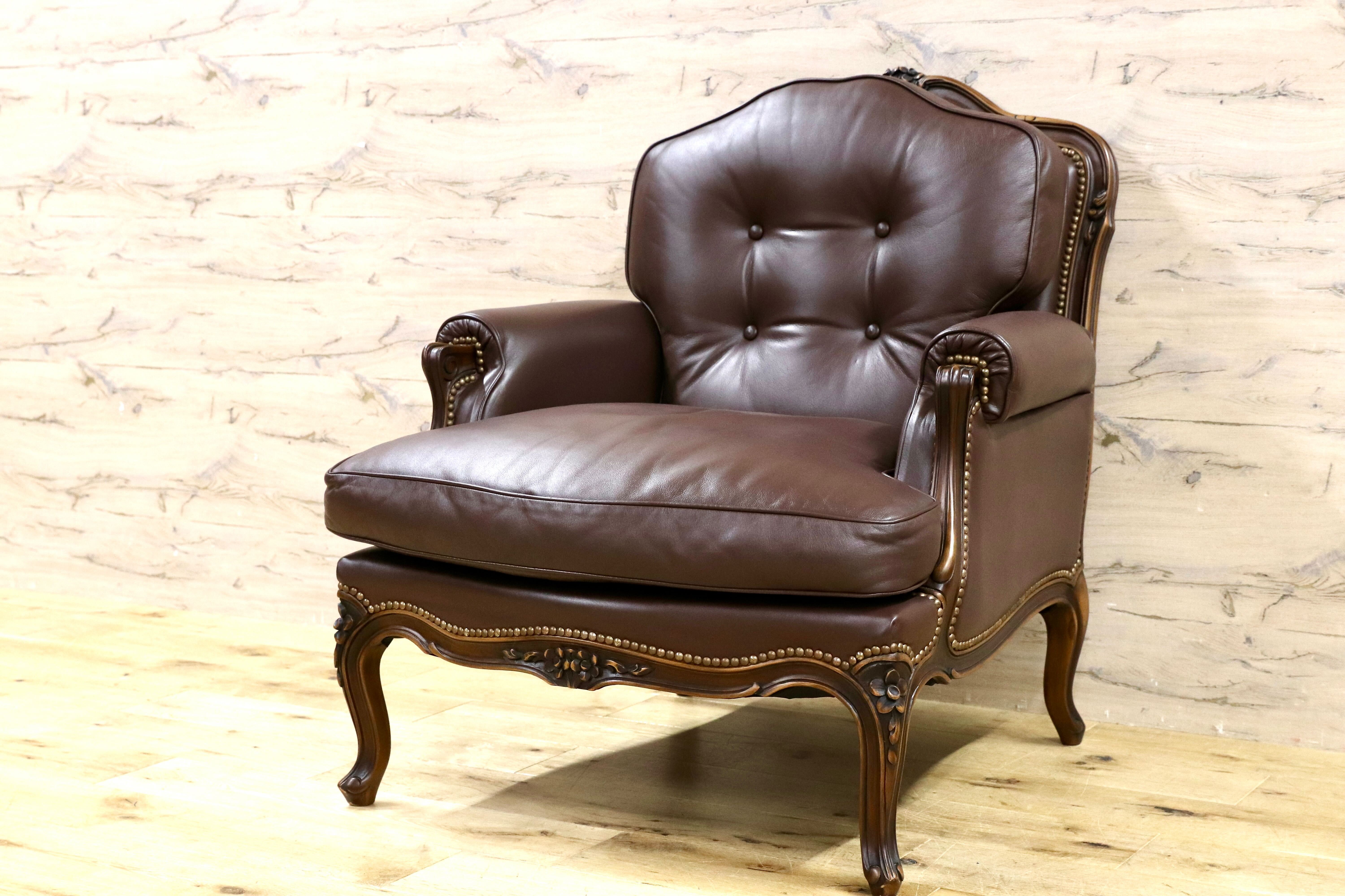 GMHH381A○domani / ドマーニ ルイXV カリモク最高峰 1人掛けソファ