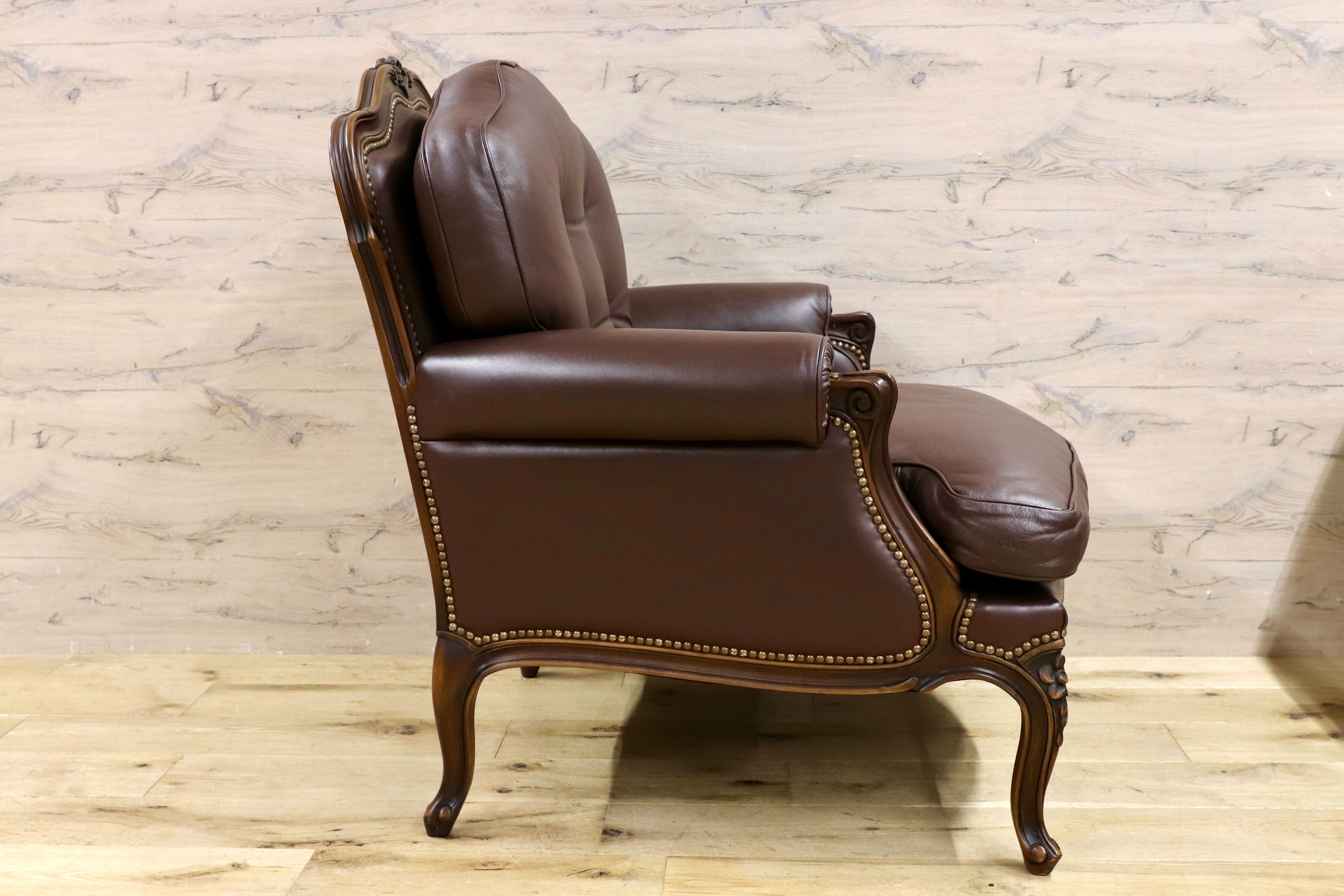 GMHH381A○domani / ドマーニ ルイXV カリモク最高峰 1人掛けソファ