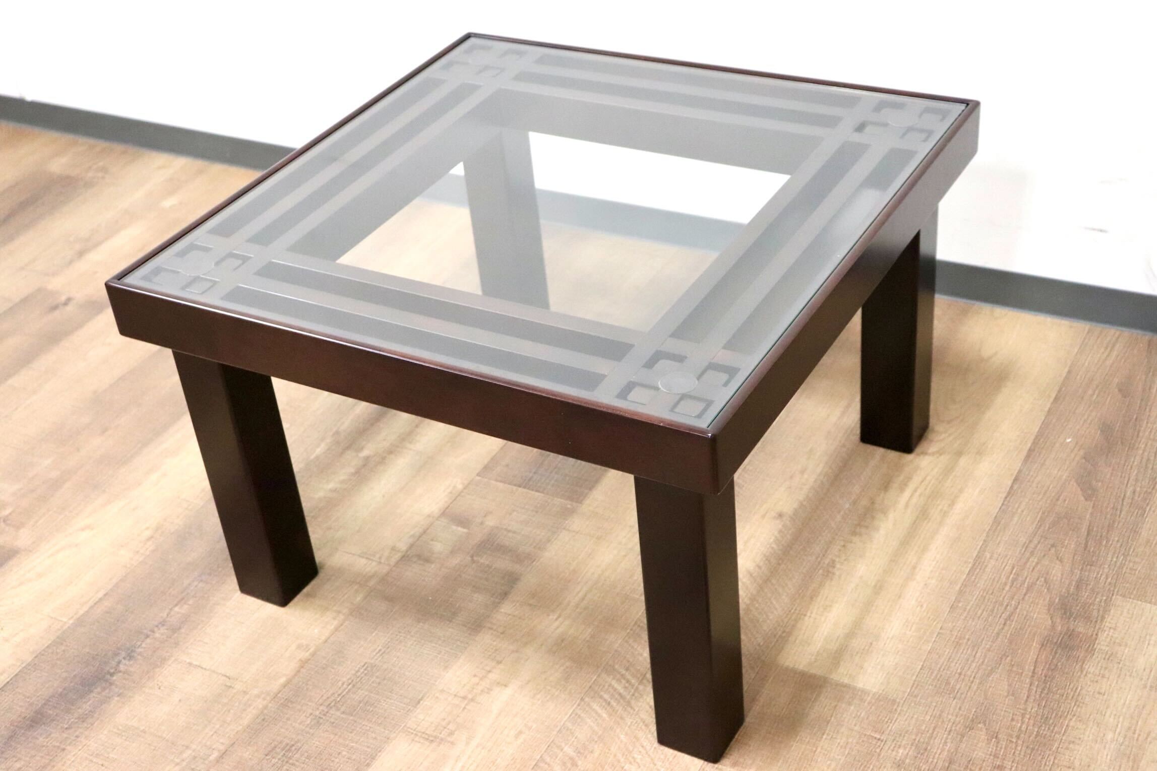 GMGF111○モリシゲ / MORISHIGE トレント サイドテーブル ガラス