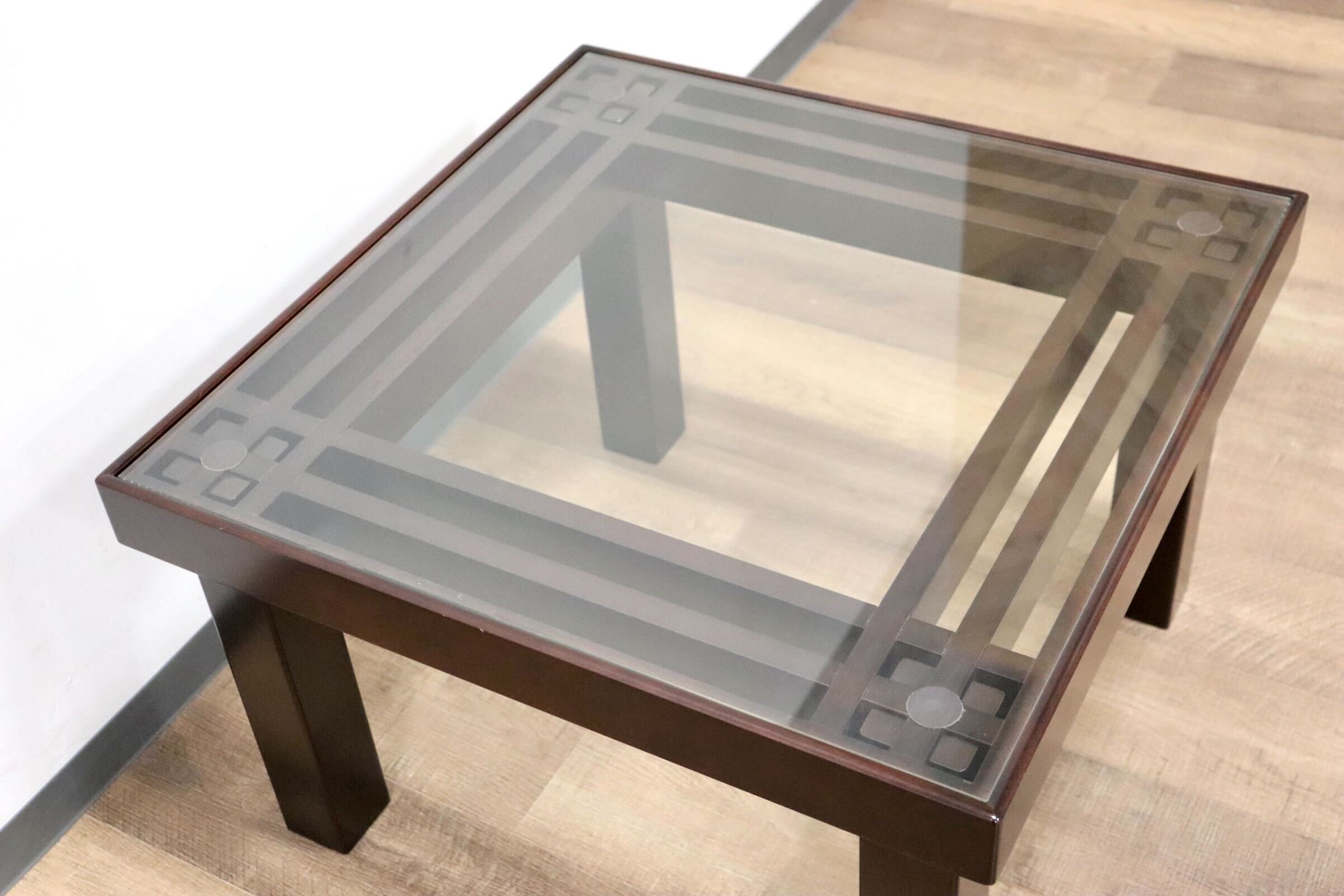 GMGF111○モリシゲ / MORISHIGE トレント サイドテーブル ガラス