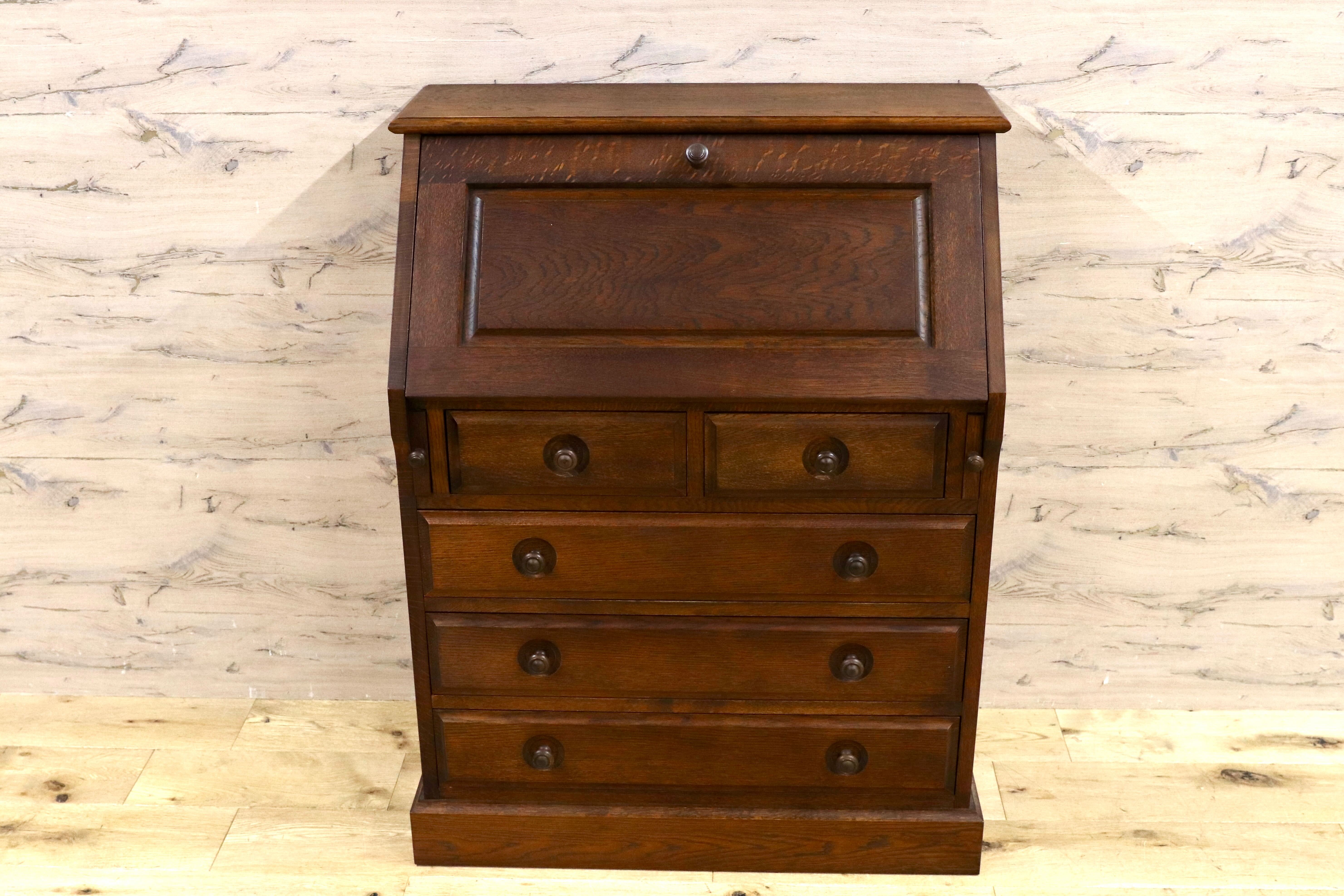 GMHS513○えぞ民芸家具 EZO 蝦夷 ミミック ライティングビューロー