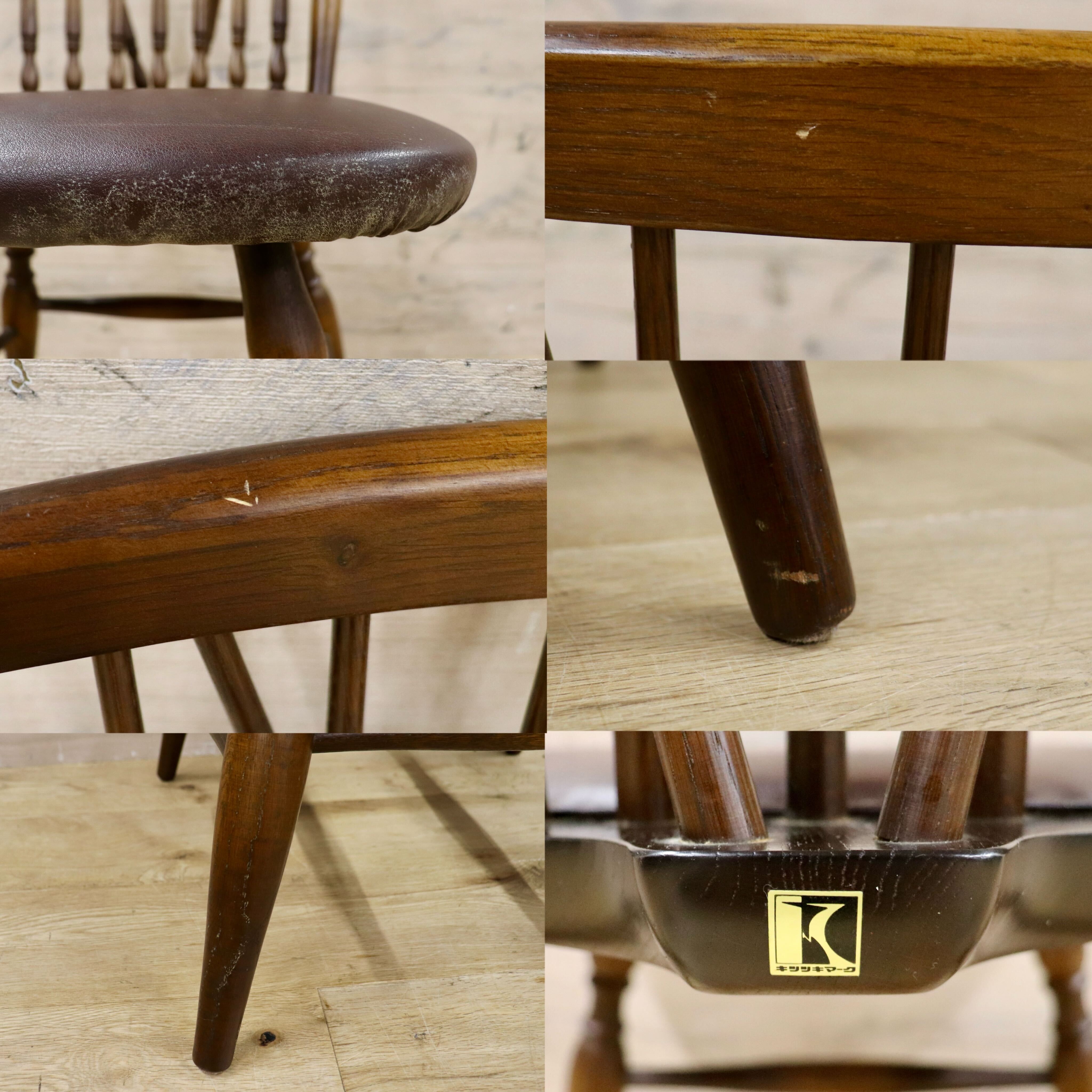 GMHH393B○飛騨産業 / HIDA キツツキ ダイニングチェアウィンザー