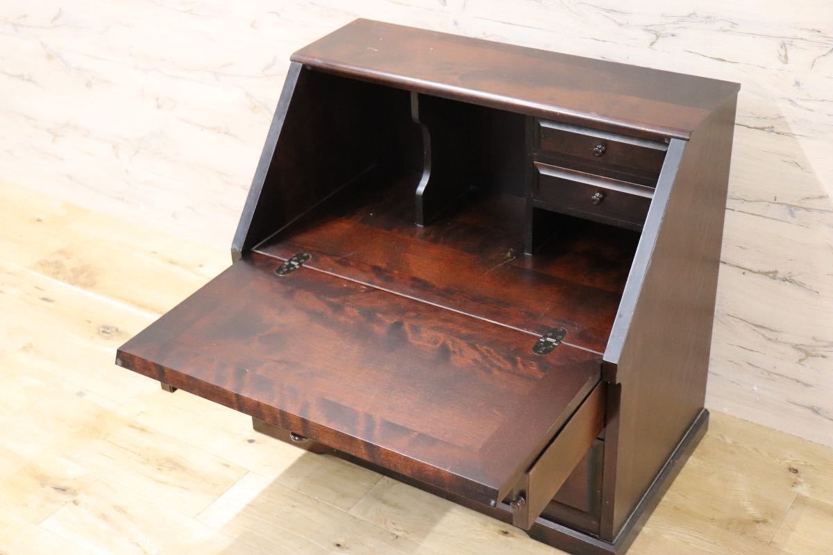 九州民芸家具 ライティングビューロー デスク チェスト 机 引き出し 民藝