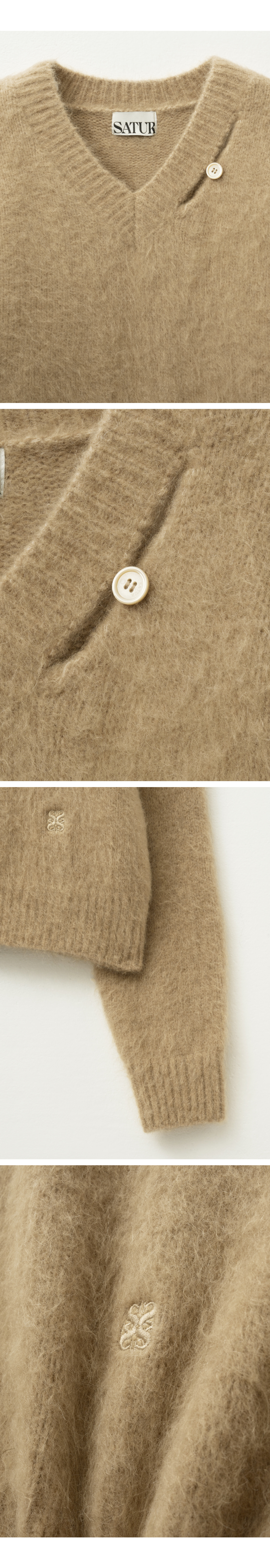 MUSINSA公式 | SATUR エッセンツートーンモヘアブレンドニット