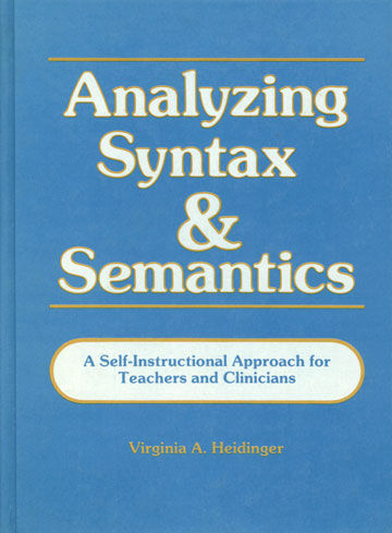 Analyzing Syntax & Semantics Textbook | Gallaudet University Press