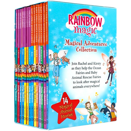 レインボーマジックフェアリー14巻ギフトボックスセット - 英語の本