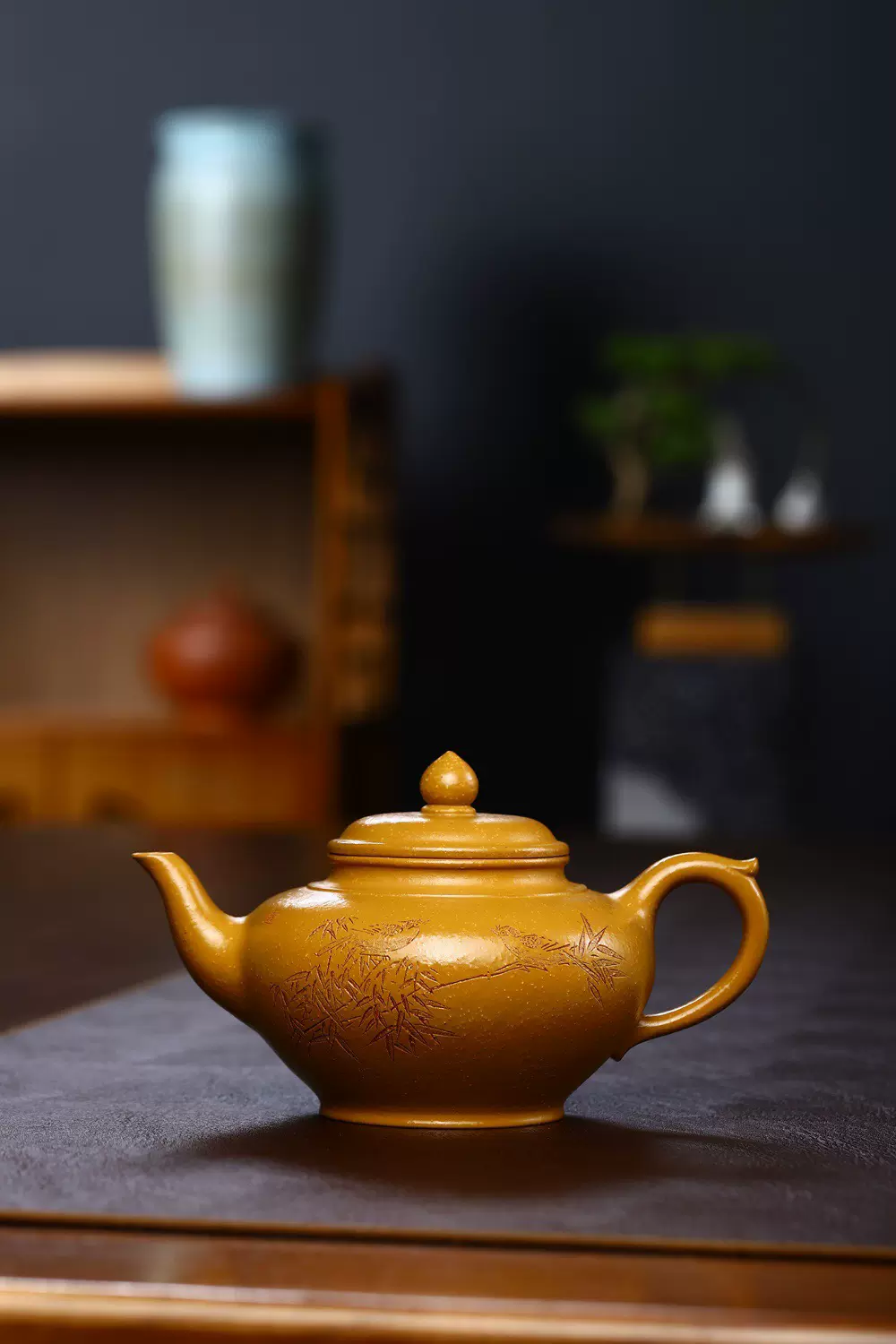 唐物時代物朱泥紫砂［少山］在銘中国美術煎茶道具紫砂壺