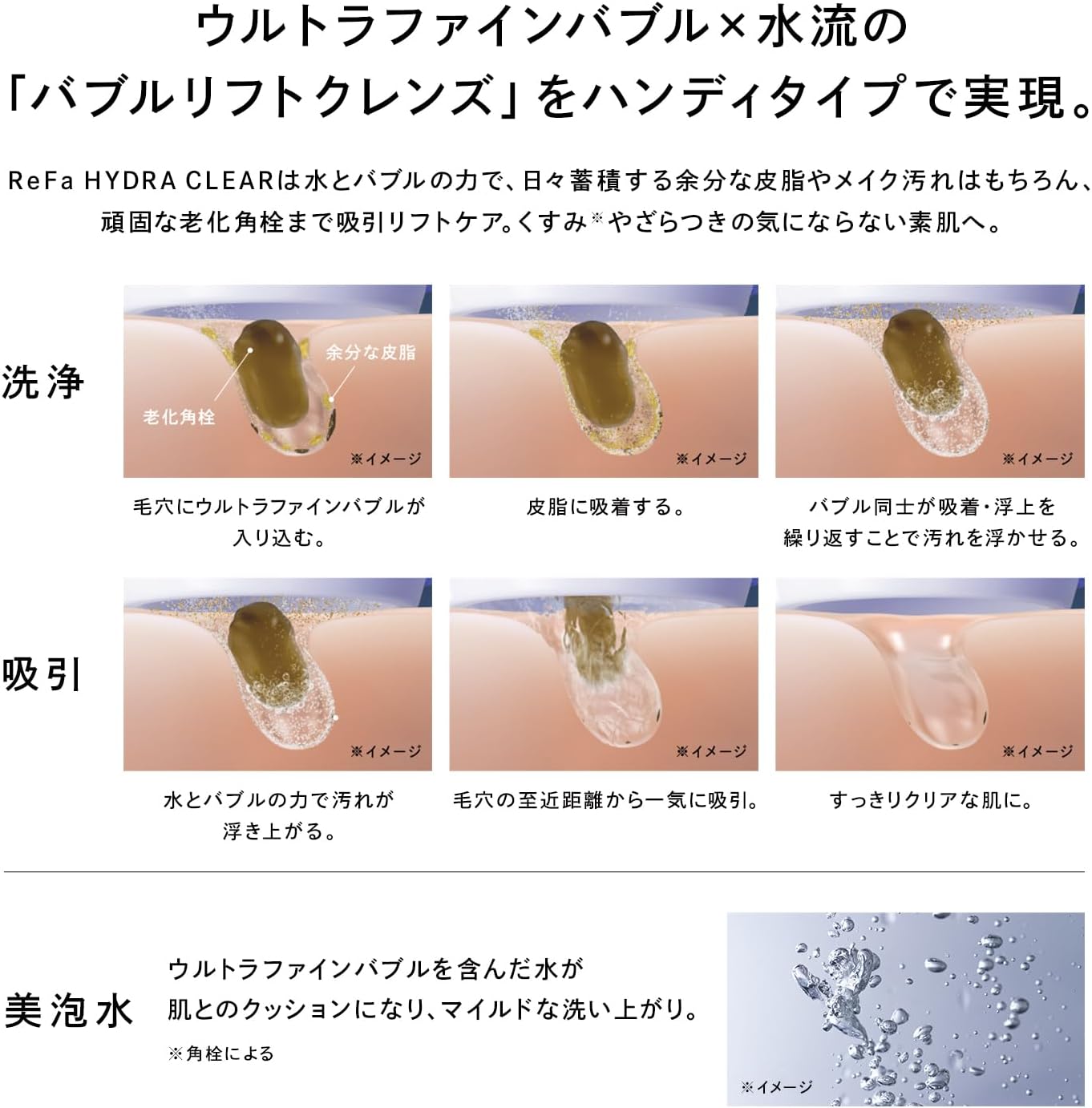 月額3,980円レンタルプラン：リファハイドラクリア/ReFa HYDRA CLEAR