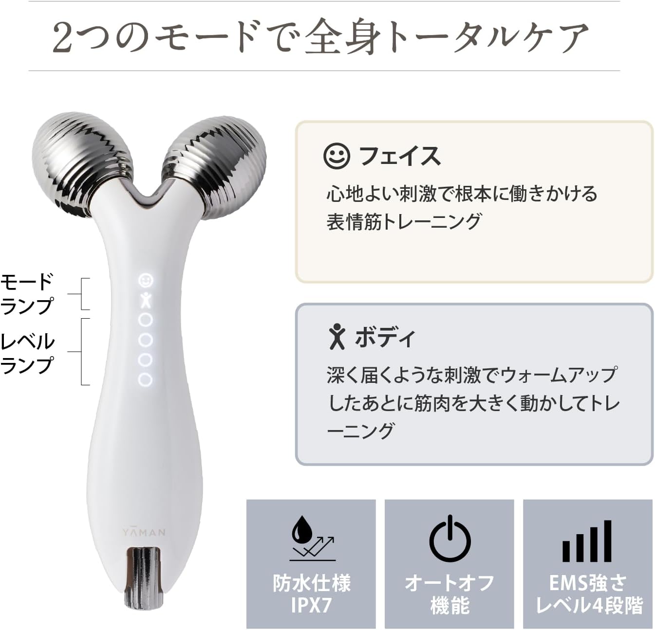 月額3,980円レンタルプラン：ヤーマン ウェイビー EMS 美容ローラー