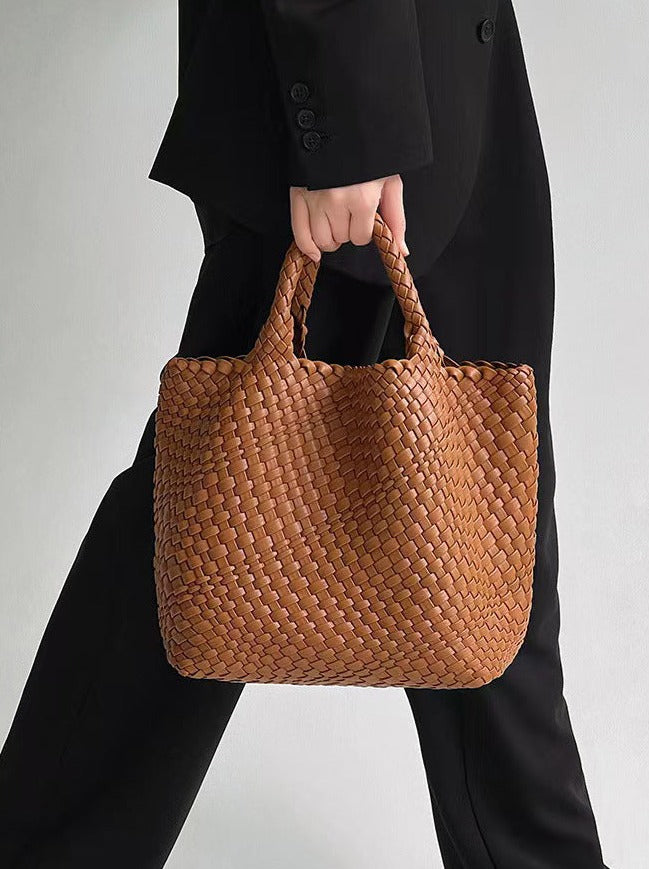 編み込みレザーハンドバッグ 0896 – gypsophila