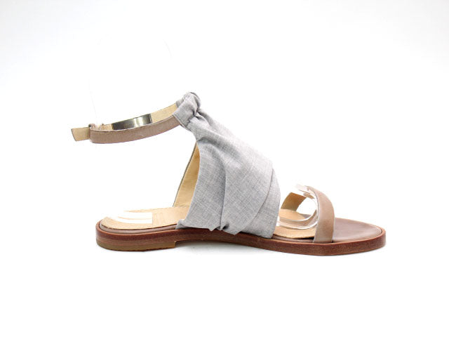 Brunello Cucinelli ブルネロクチネリ サンダル レザー×キャンバス