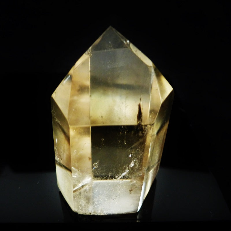 天然シトリン ポイント82g(非加熱/磨き)《自信/センタリング》レア