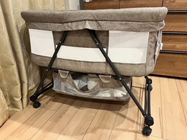 HZDMJ ベビーベッド ベージュ(カーキ) HZDMJ 2025 ベビーベッドカーキ