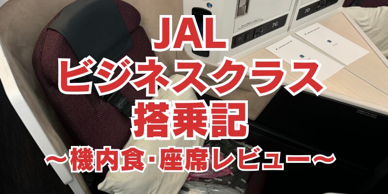 羽田→金浦】JALビジネスクラスの機内食や座席とCAさんホスピタリティ