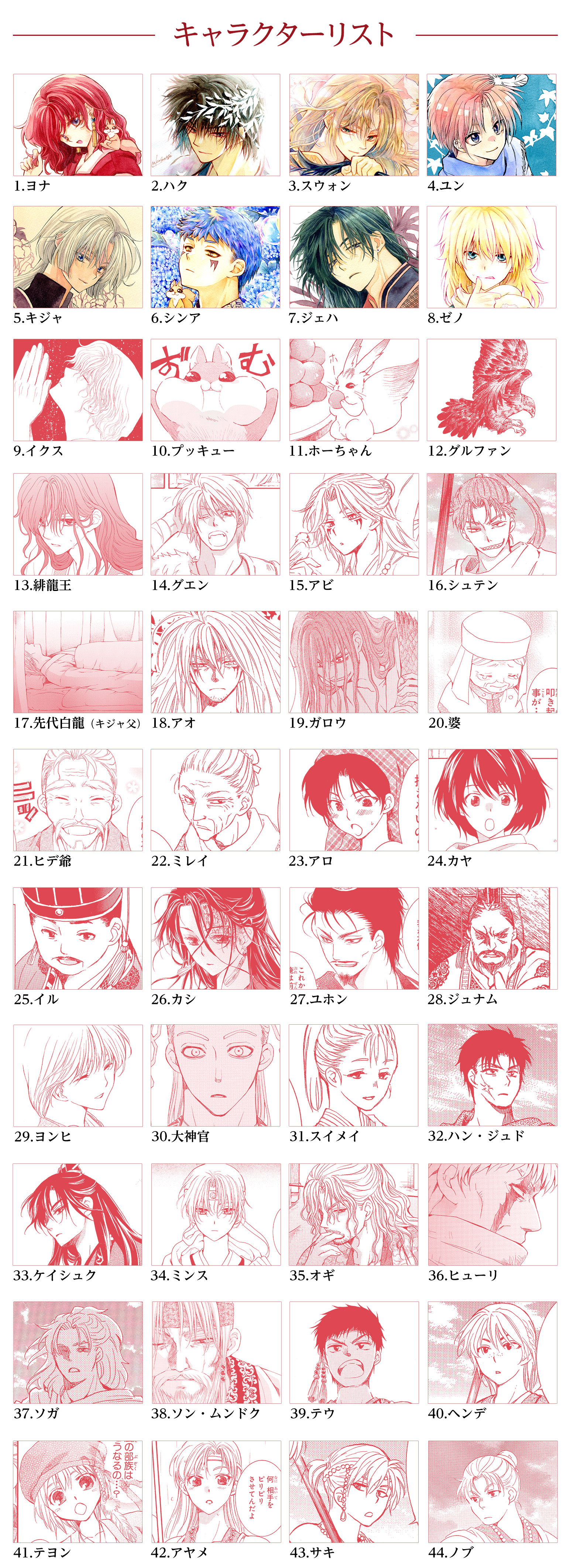 暁のヨナ』キャラクターコンテスト｜花とゆめ