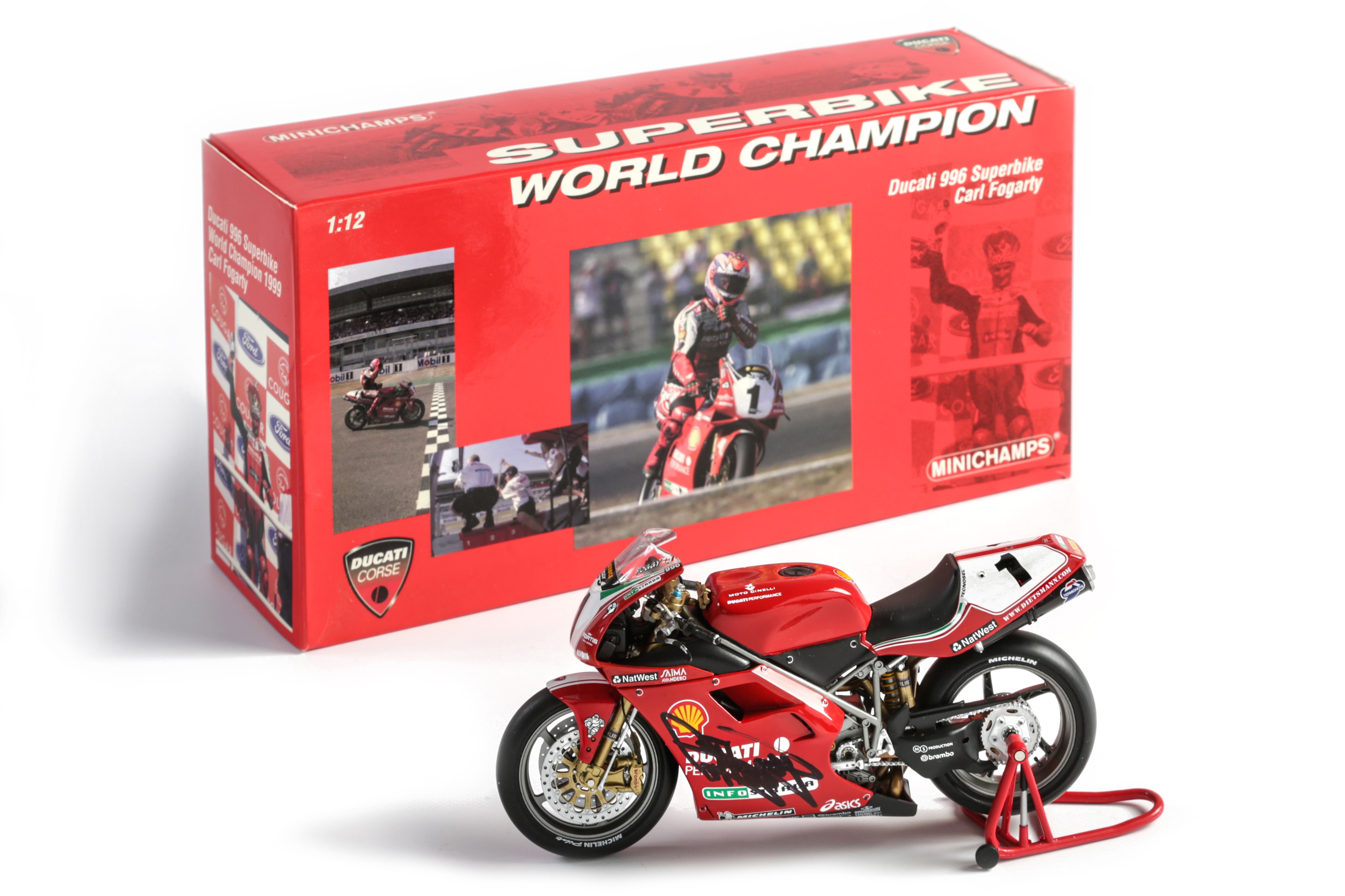 MINICHAMPS 1⁄12 DUCATI 996 Street Version Red PMA ミニチャンプス 1
