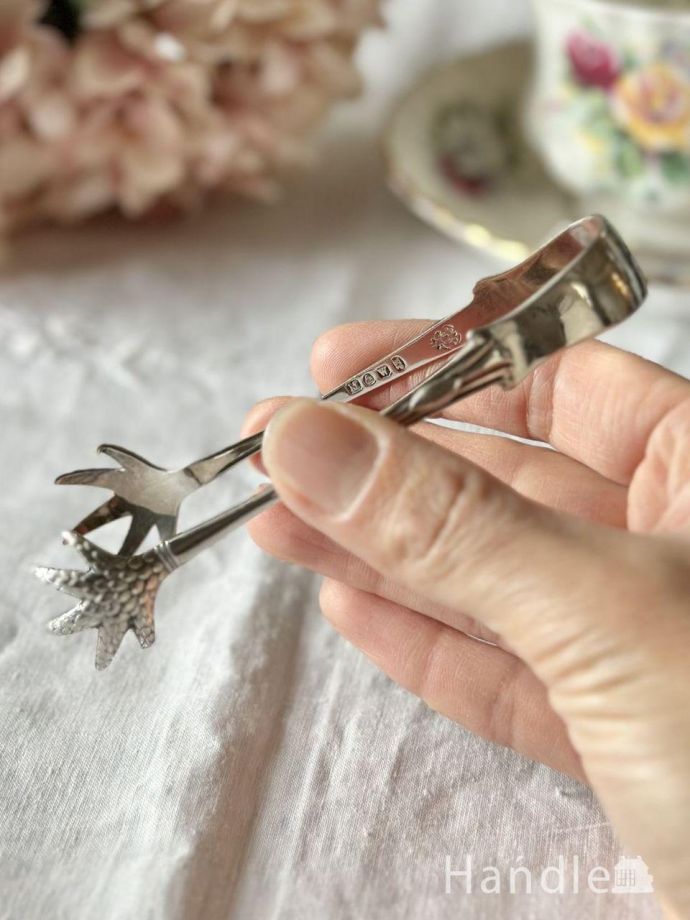 ビクトリア期のシルバーカトラリー、英国アンティークのシュガートング