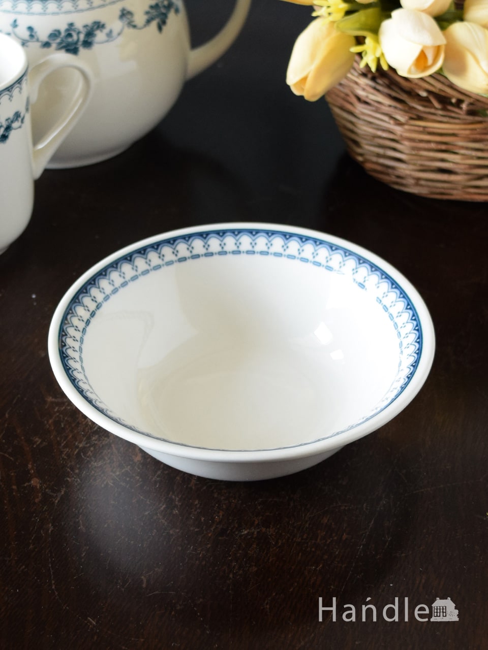 コントワール・ドゥ・ファミーユのシリアルボウル 、OLD BLUE色のフォ