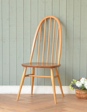 イギリスから届いたアンティークの椅子、ボビンターニングレッグの