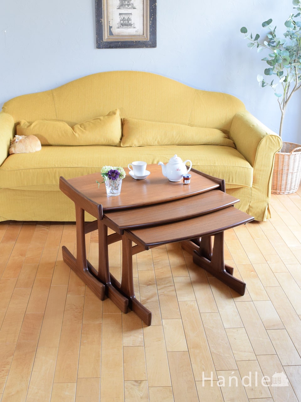 ヴィンテージ スツール サイドテーブル ベッドサイドテーブル 剥離