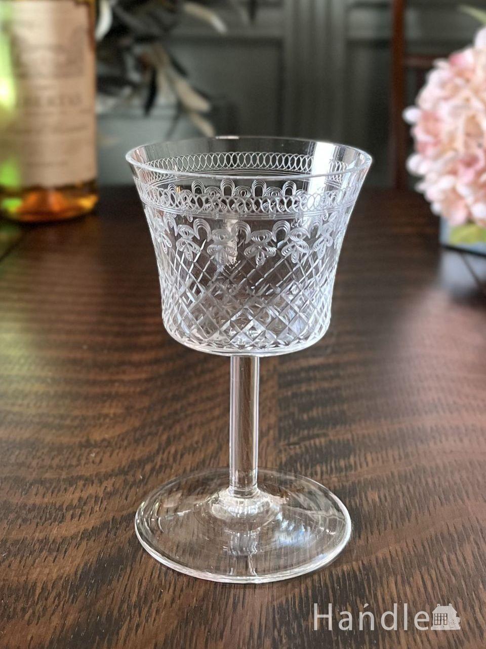 英国アンティークのPall Mallガラス、Lady Hamiltonのクリスタルグラス