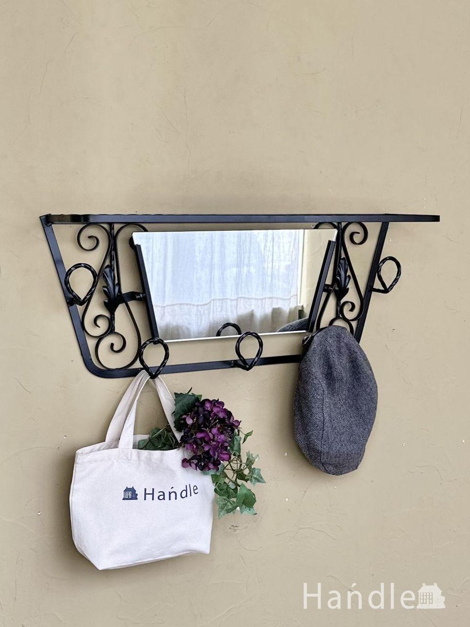 フランスアンティークの飾り棚、壁に付けて使えるウォールシェルフ(z